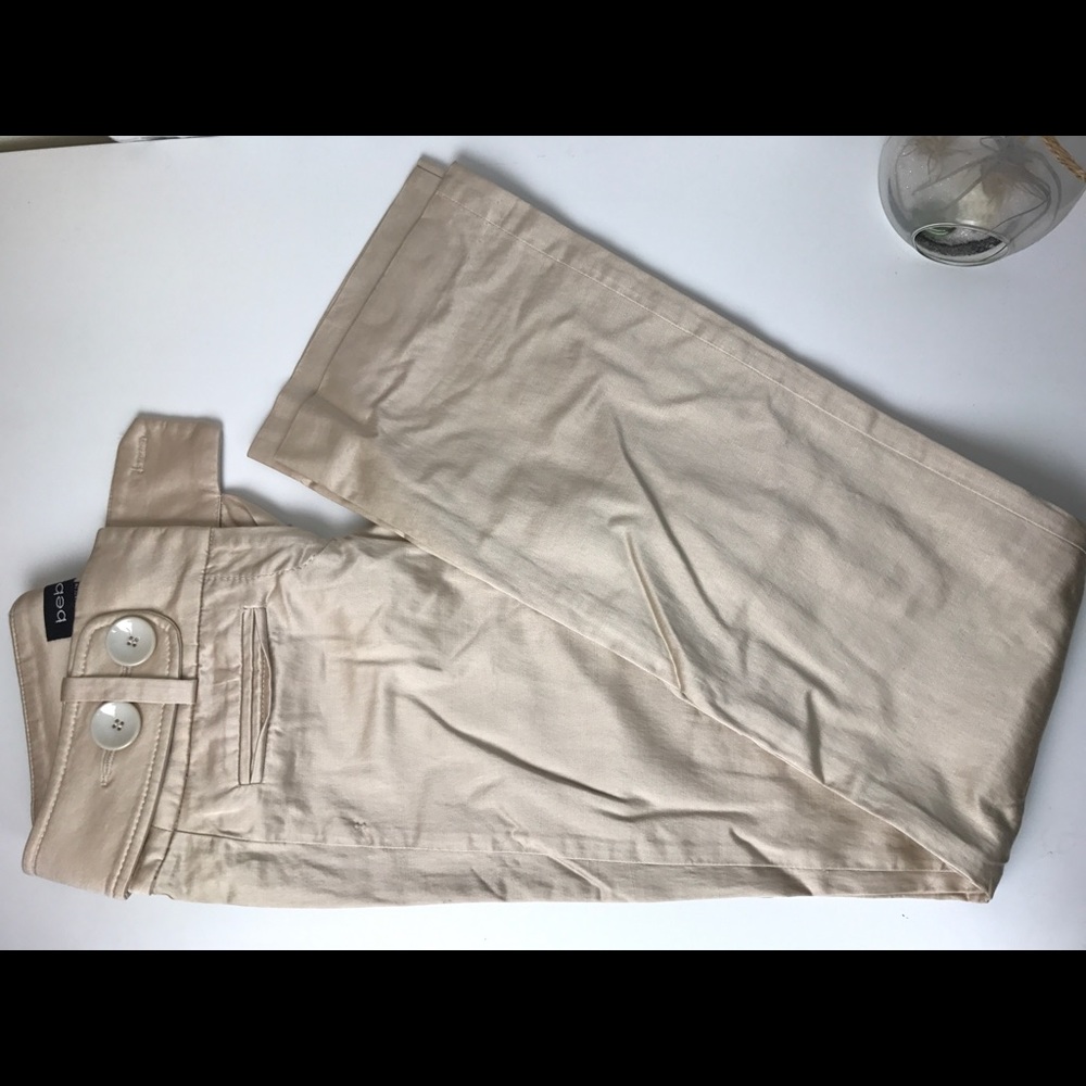 Bebe satin pants cream size 0